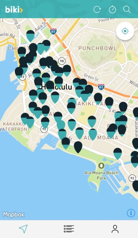 하와이-비키-앱-맵-박스-사진