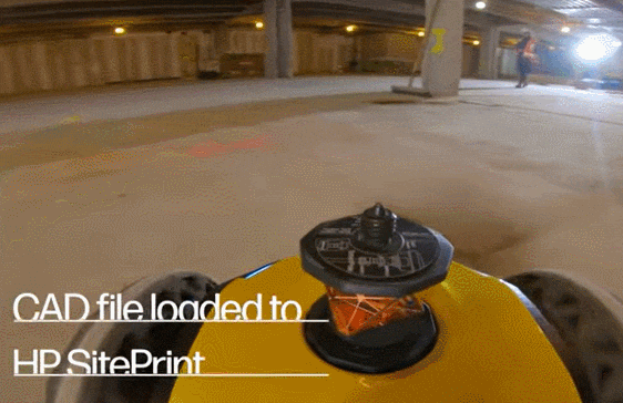 건설현장에 직접 도면을 그리는 HP SitePrint VIDEO: HP SitePrint &ndash; the robot that prints 1:1 plans