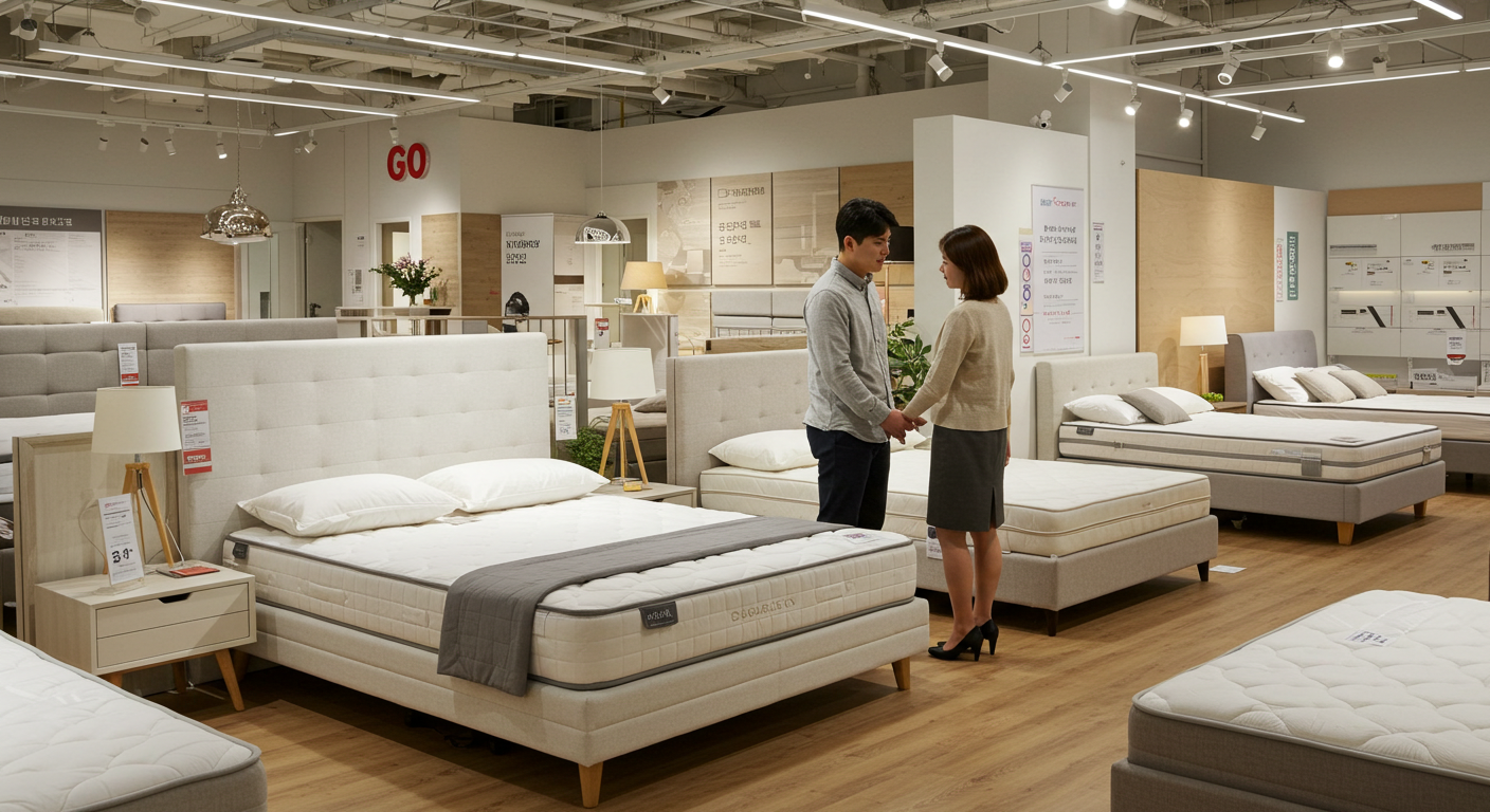 퀸 사이즈 침대 규격