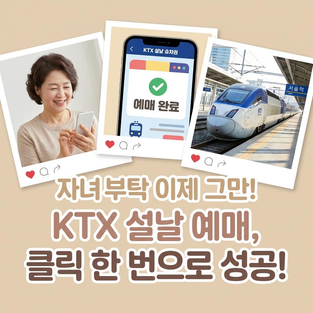 KTX 설날 예매 4060 필독! 취소표 잡는 꿀팁