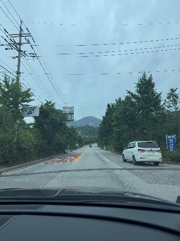 장흥계곡식당으로 가는 길 모습