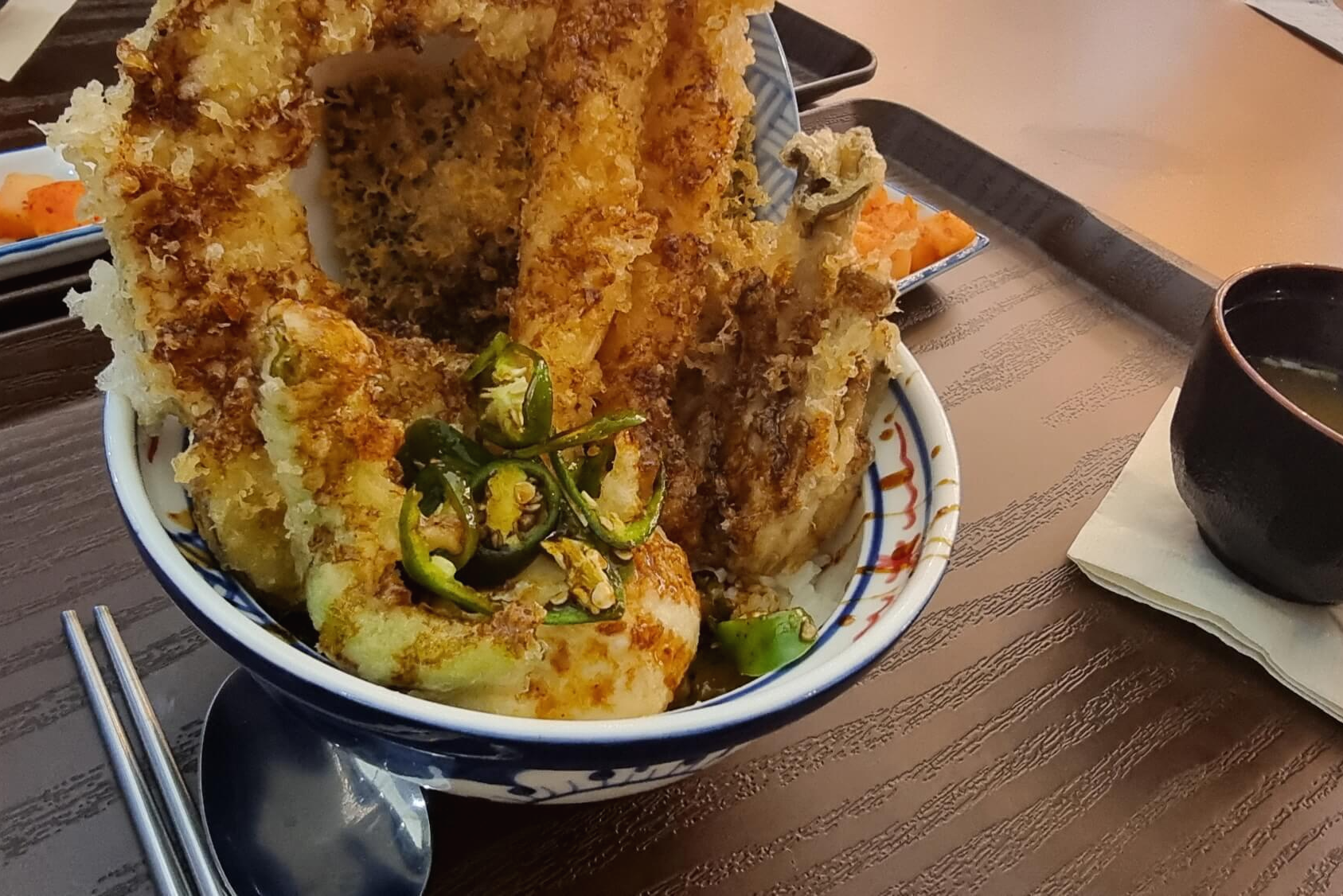 저스트텐동 단품 메뉴