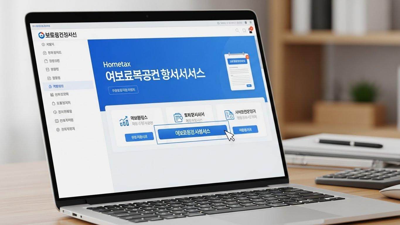 국세청 홈텍스 연말 정산 간소화 서비스