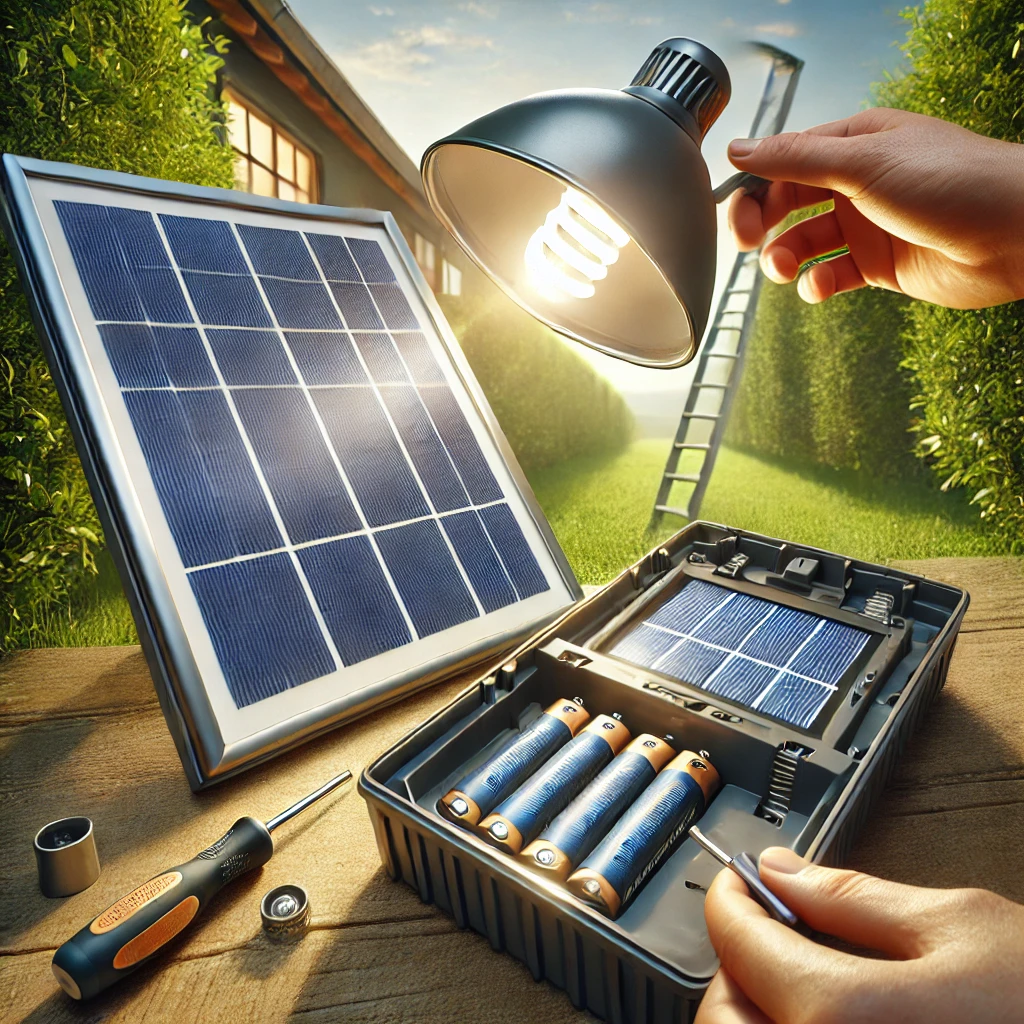 태양광 조명 배터리 교체 가이드(역할과수명,선택 방법,교체방법)