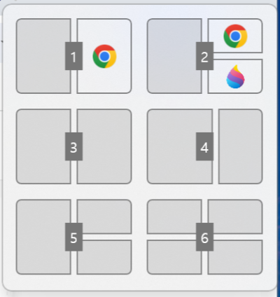 윈도우 스냅 레이아웃