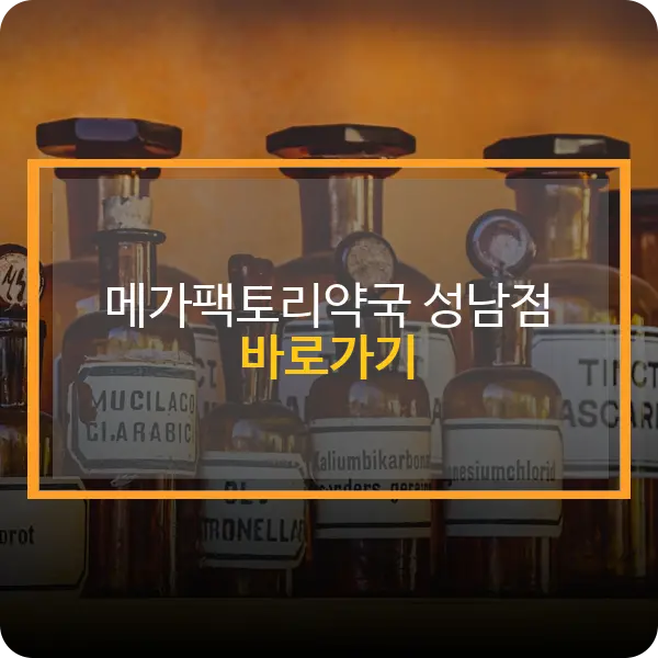 메가팩토리약국 성남점