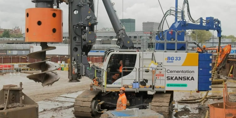 세계 최초' 플러그인 전기 드릴링 장비 개발...HS2 프로젝트 시범 운영 중 VIDEO: A &lsquo;world-first&rsquo; plug-in electric drilling rig is being piloted