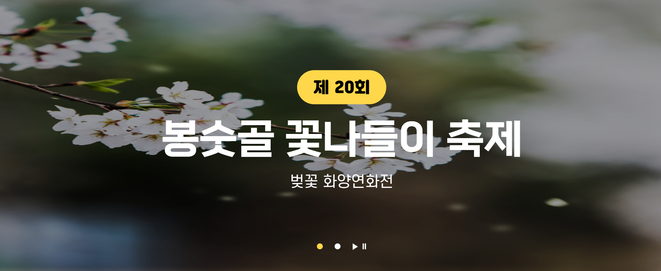 통영 벚꽃 축제 2025 봉숫골 꽃나들이