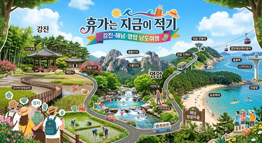 강해영 남도여행 강진 해남 영암