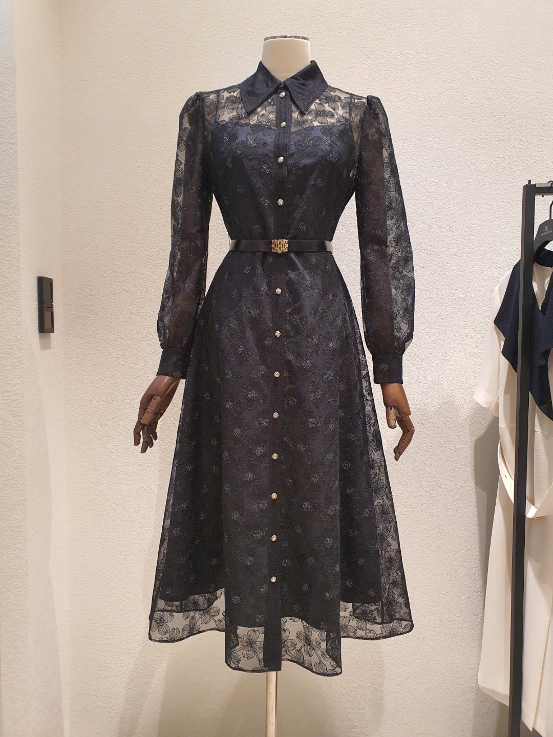 모조에스핀 레이스 자수원피스 S223MSE006