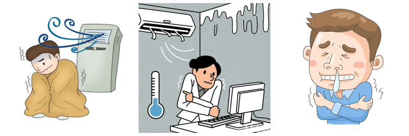 냉방병 관련 사진 3개