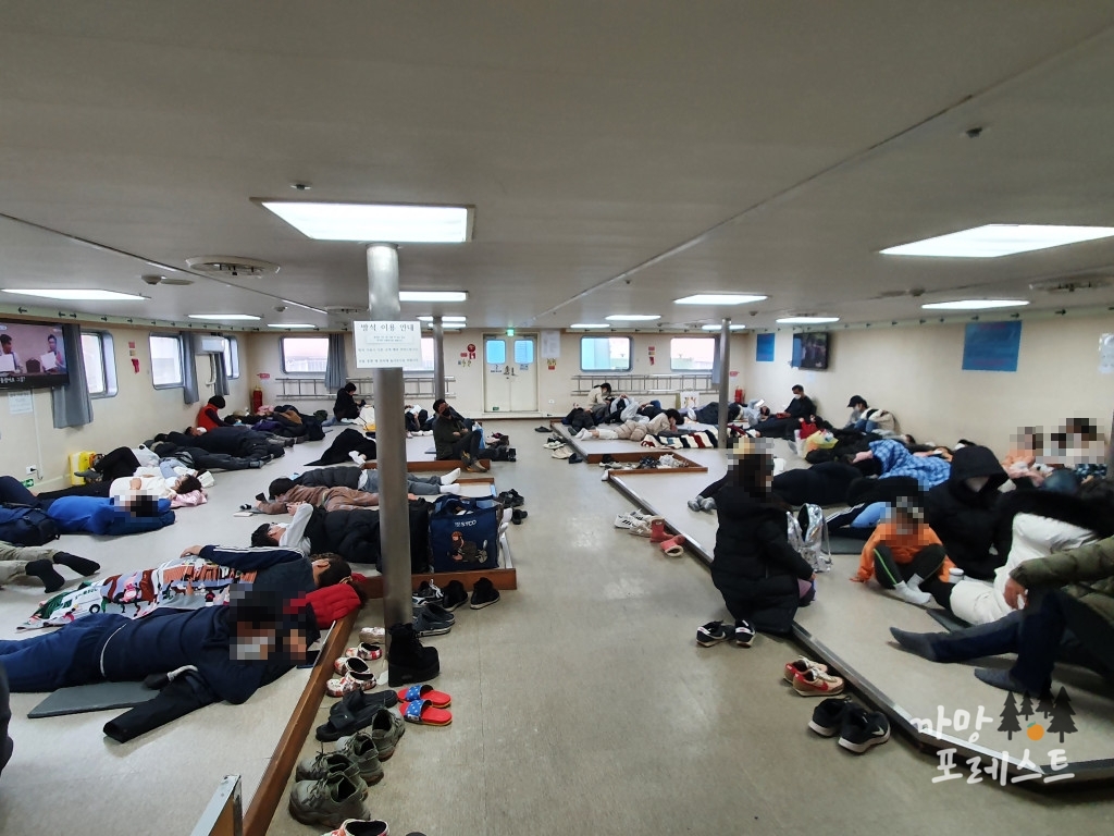 3등석실 내부 모습