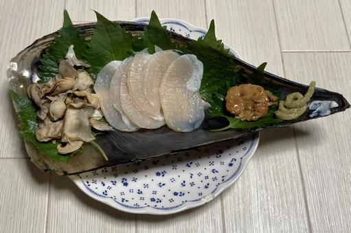 손질 되어 있는 키조개