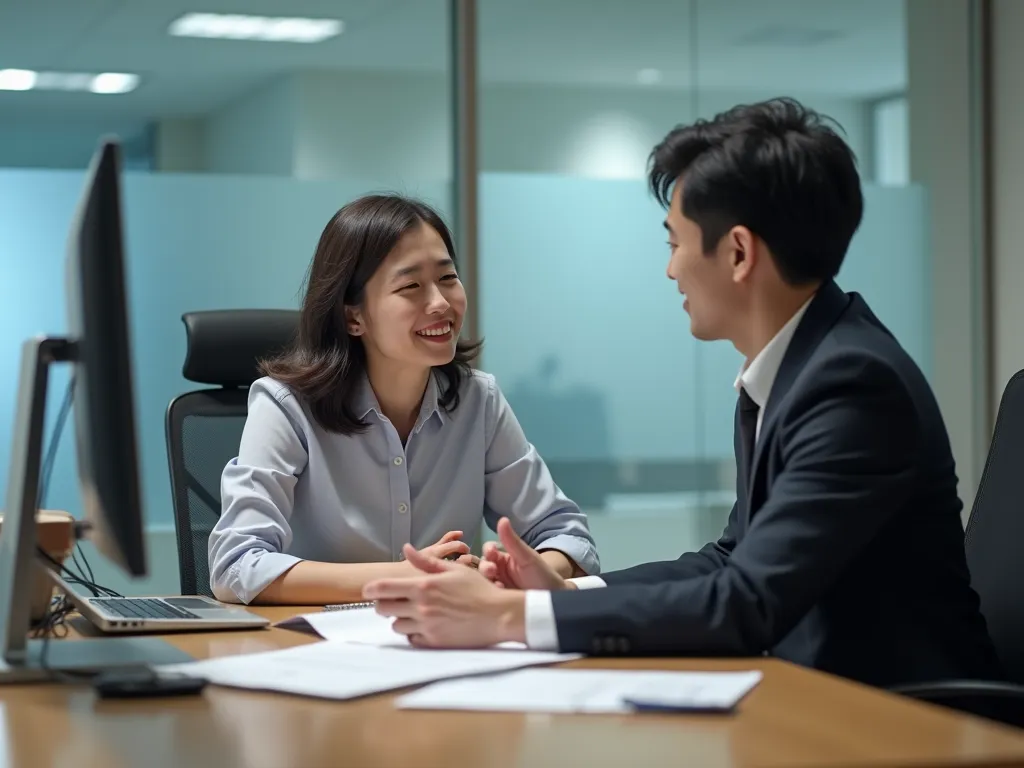 전세사기 피해자의 보상을 받기위해 상담하는 모습