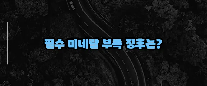 마그네슘 부족현상 7가지 증상 (+체크포인트)
