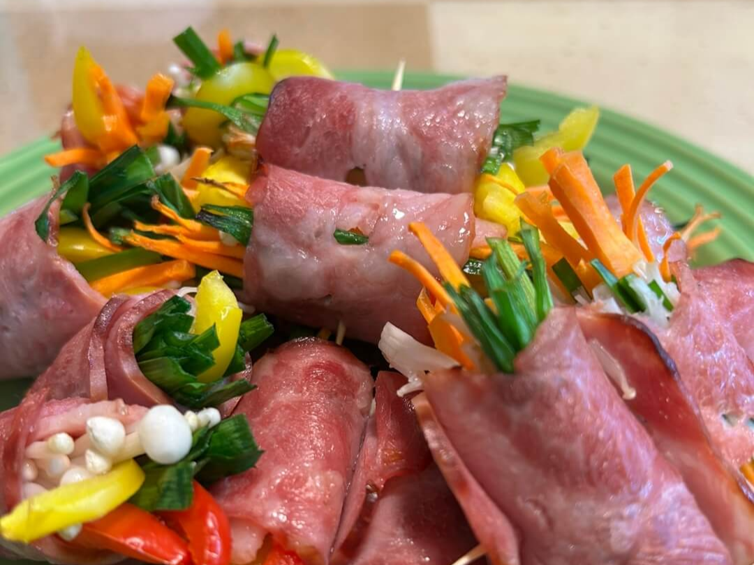 베이컨 야채 말이 구이