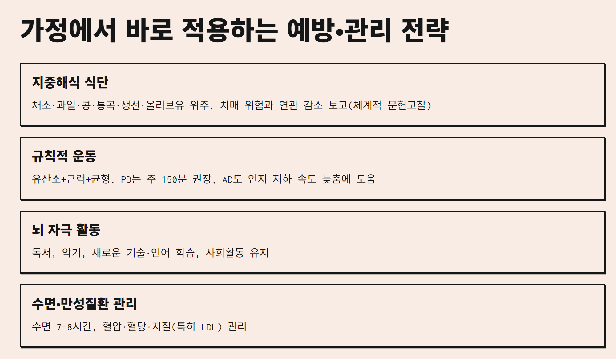 알츠하이머와 파킨슨병의 차이, 증상과 예방 방법 완벽 가이드