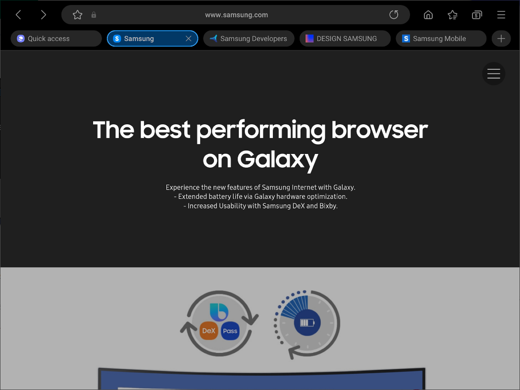 삼성 인터넷(Samsung Internet)브라우저&#44; 유해 사이트 경고