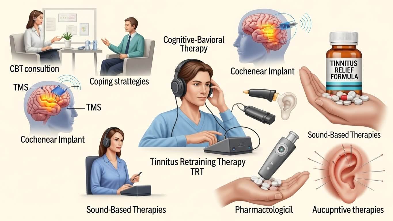 이명치료, 어떤 방법들이 사용될까요?