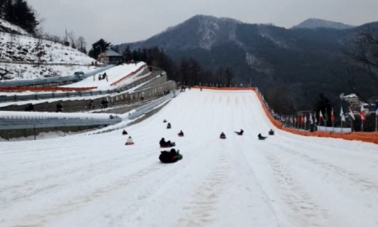 양주 눈꽃축제 눈썰매장