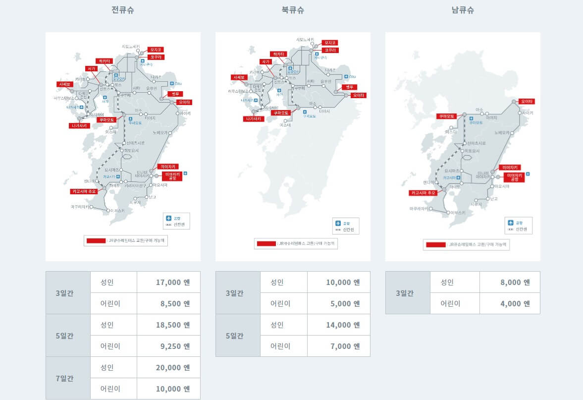 JR큐슈레일패스
