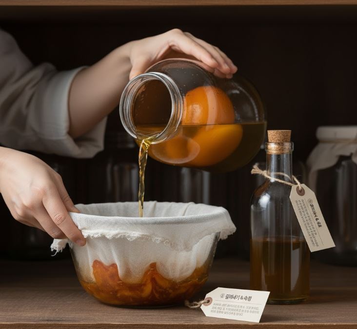 걸러내기 및 숙성