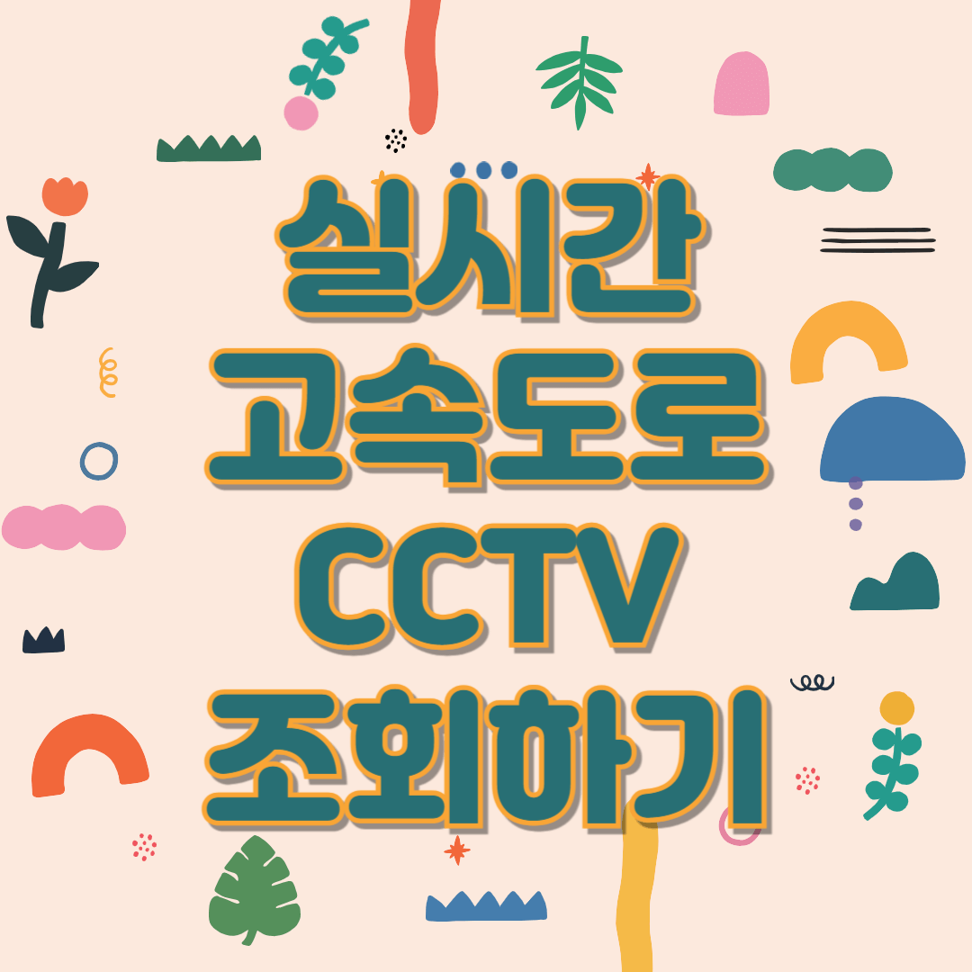실시간 고속도로 cctv 교통상황