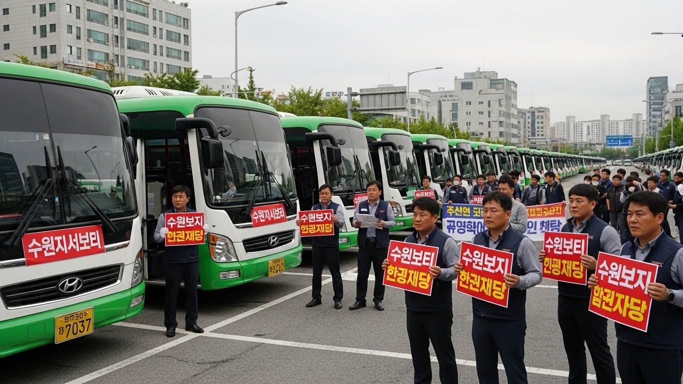 경기도 수원 버스 파업 노선