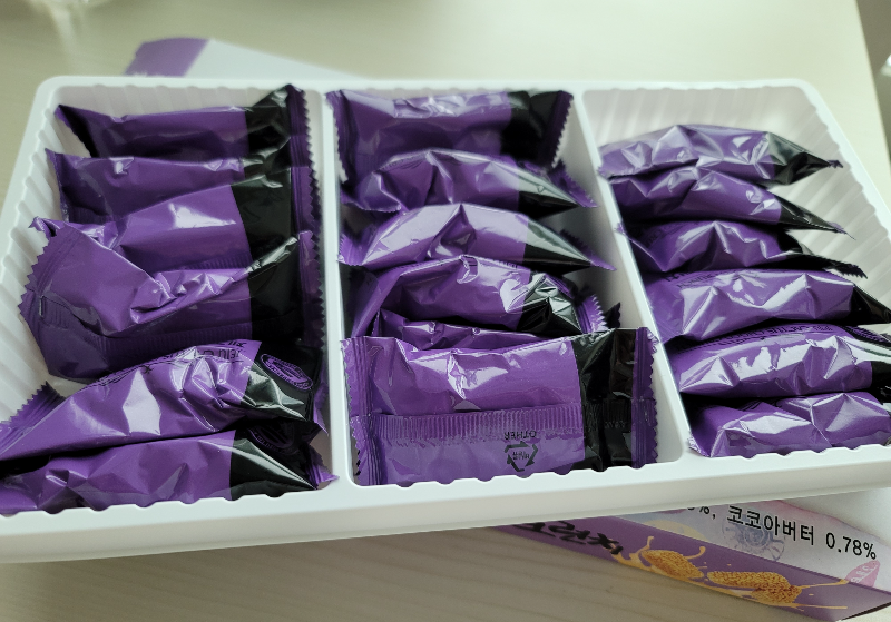 초코크런치 포장 갯수