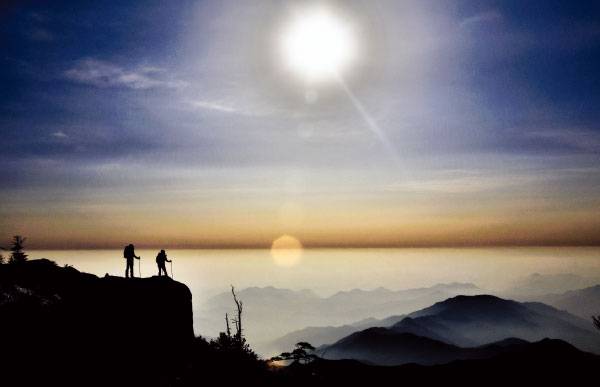 지리산 만복대 일출