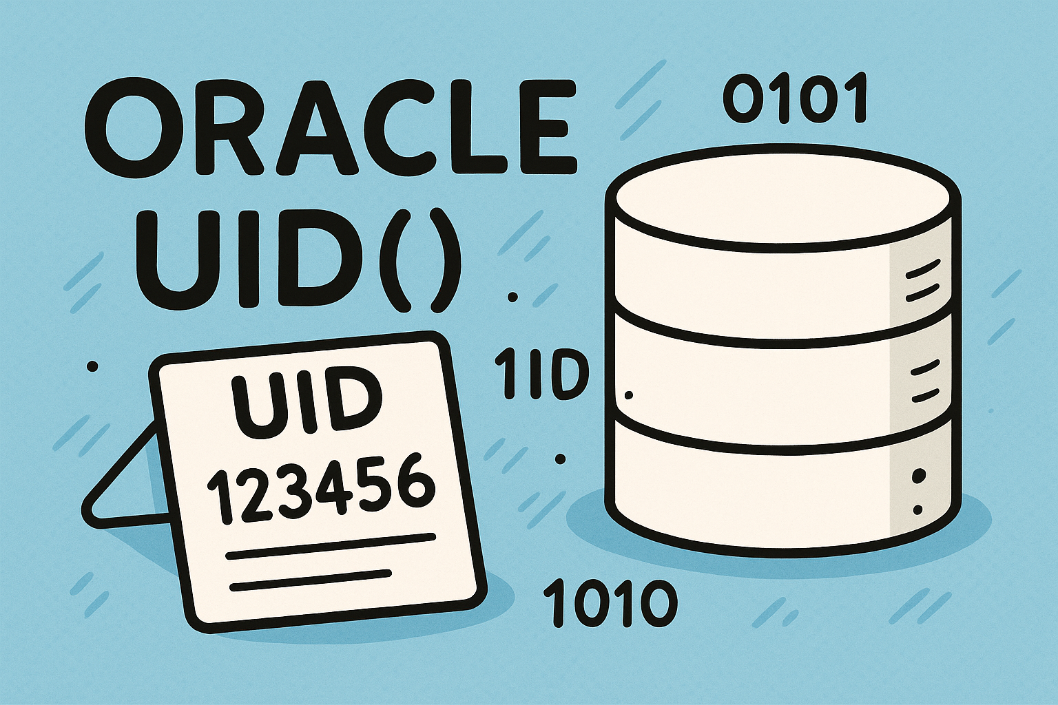 오라클 UID() 함수로 사용자 추적 로직 구현하기