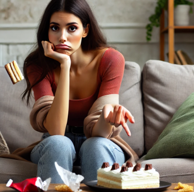 다이어트를 실패한 여성