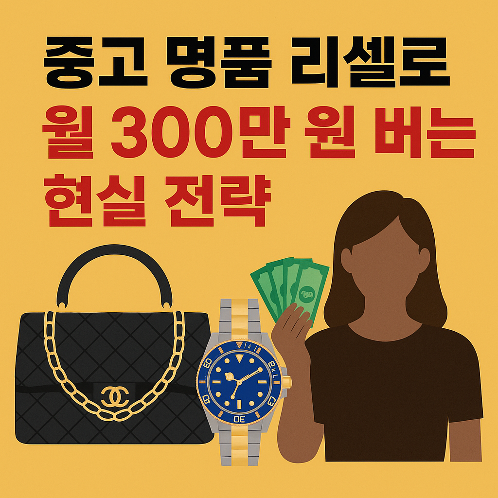 중고 명품 리셀로 월 300만 원 버는 현실 전략