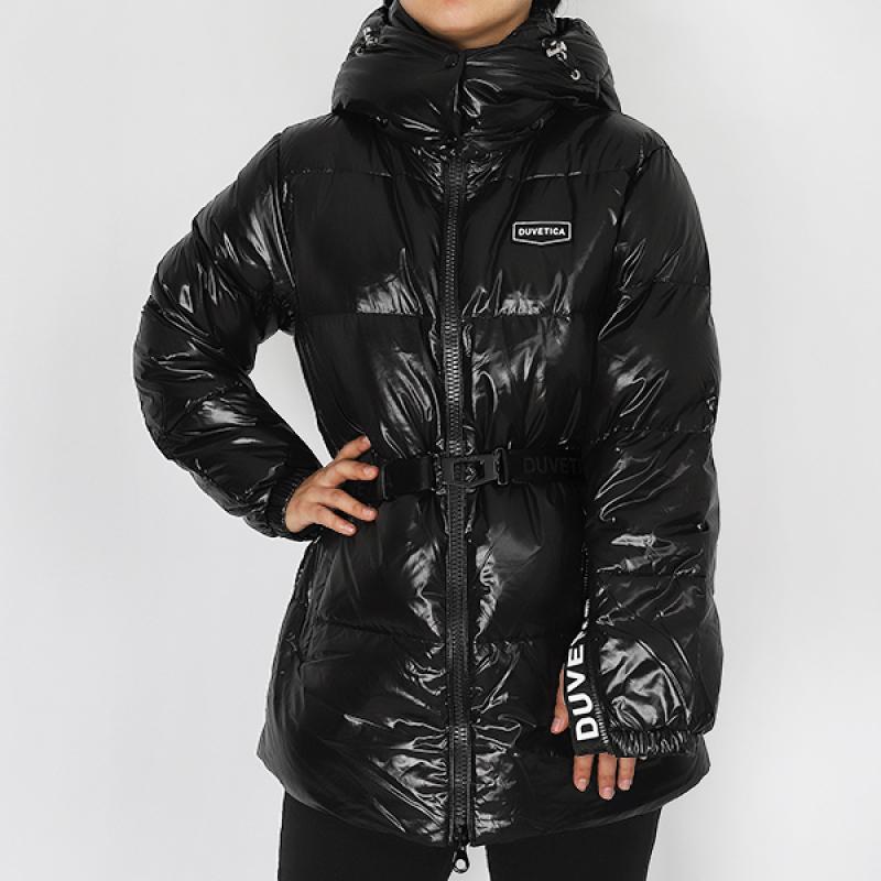 듀베티카 여성 알로로 벨티드 헤비 다운 재킷 VDDJ96036-BKS