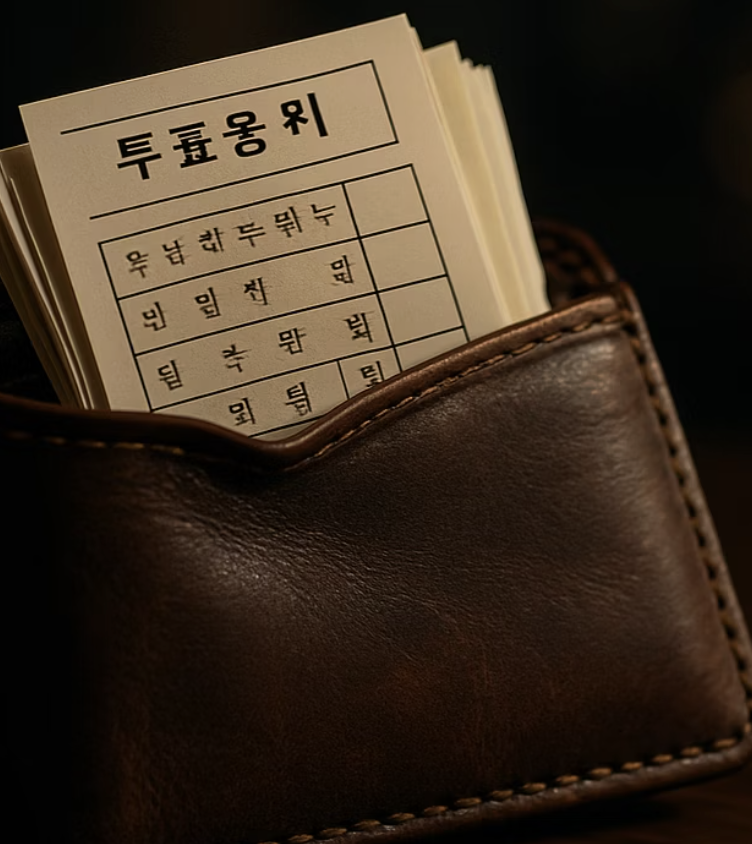 나의 지갑이 '투표용지'가 되다