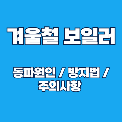 겨울철 빈집 보일러 동파 원인 및 방지법 종합 가이드