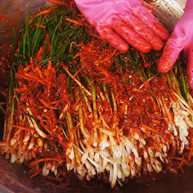 남은 김치 국물