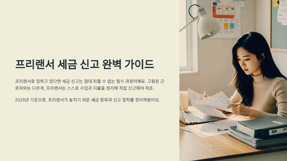 프리랜서세금신고