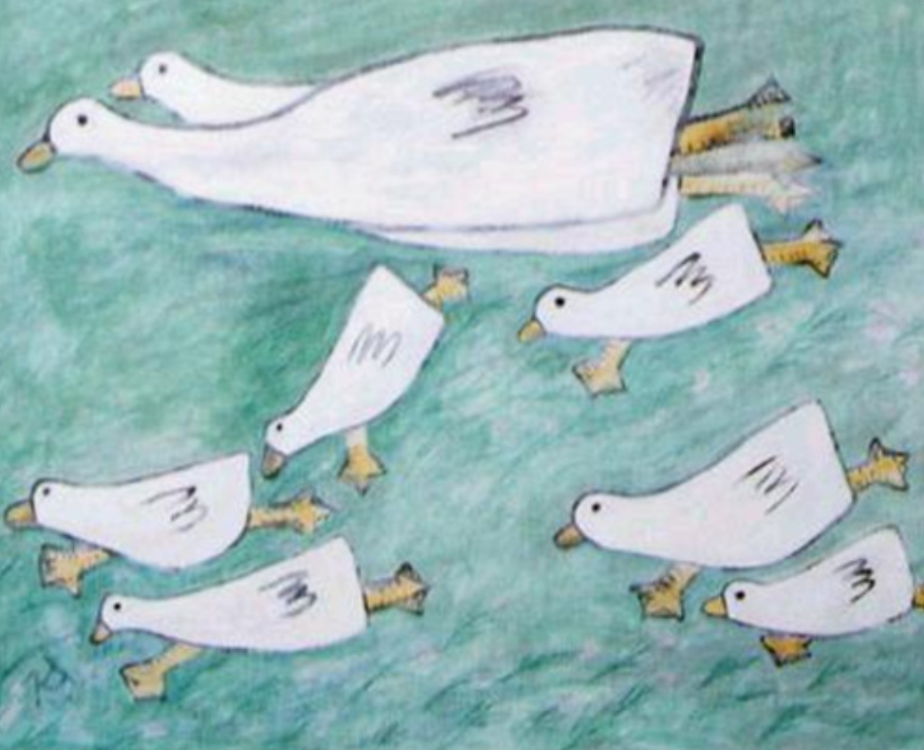 김점선-오리-화가-할머니-화가-작품