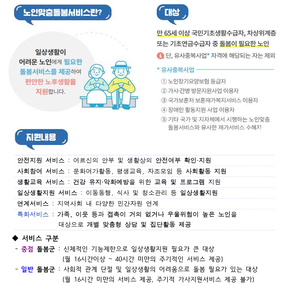 노인맞춤돌봄서비스