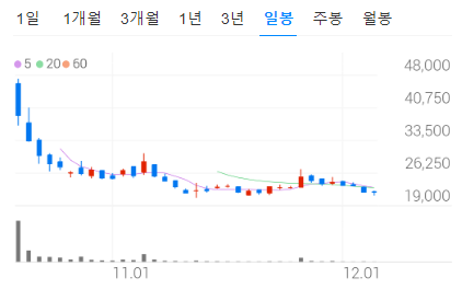 상장 후 급격한 하락