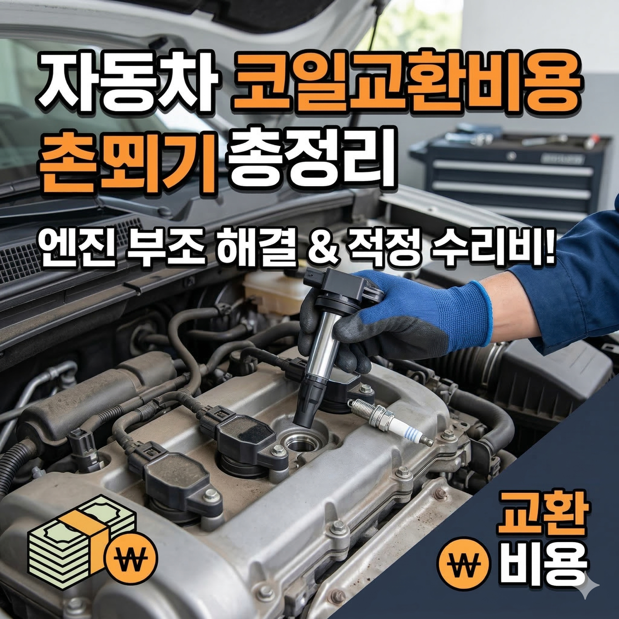 자동차 코일교환비용 총정리: 엔진 부조 현상과 적정 수리비 안내