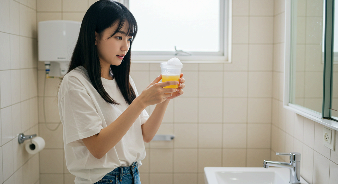 소변 거품이 심하게 생긴다면 단백뇨를 의심하세요.