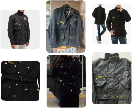 바버 인터내셔널 금장 단추