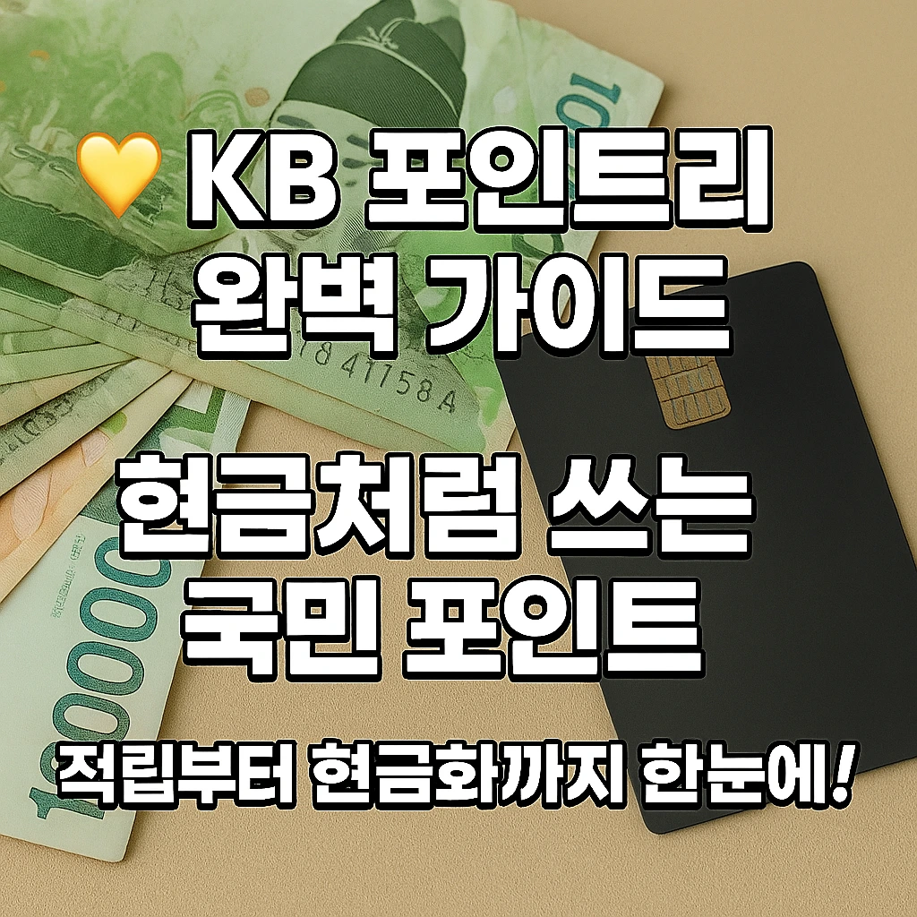 KB 포인트 완벽 가이드｜포인트리&middot;스타포인트&middot;스타클럽 차이와 현금화 방법