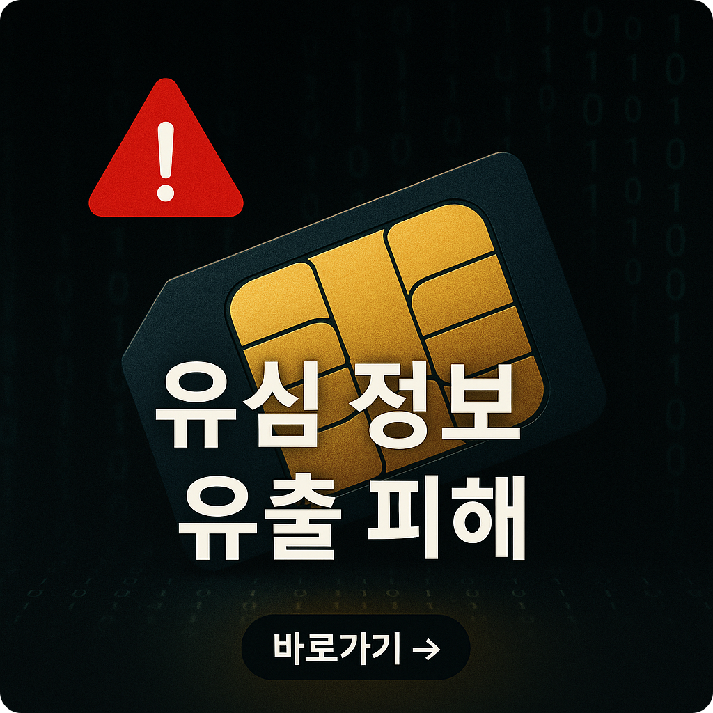 유심 해킹 당했을때 발생하는일 ,해결 방법 정리