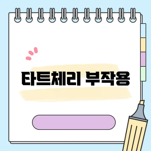 타트체리 부작용