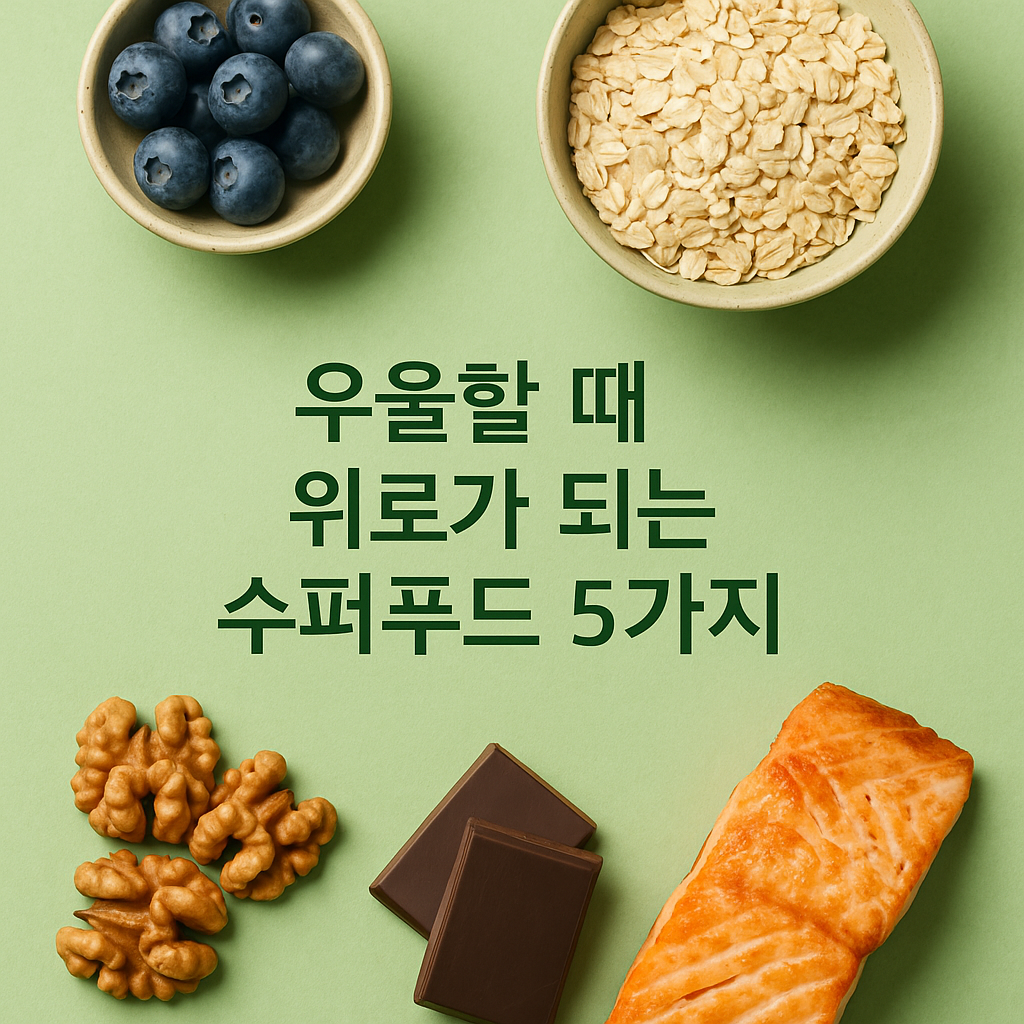 우울할 때 마음에 위로가 되는 슈퍼푸드 5가지