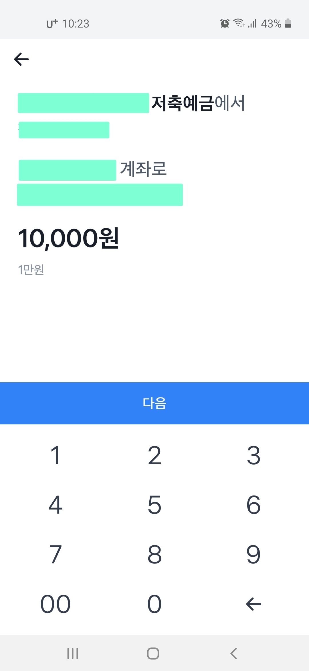 송금금액-다음