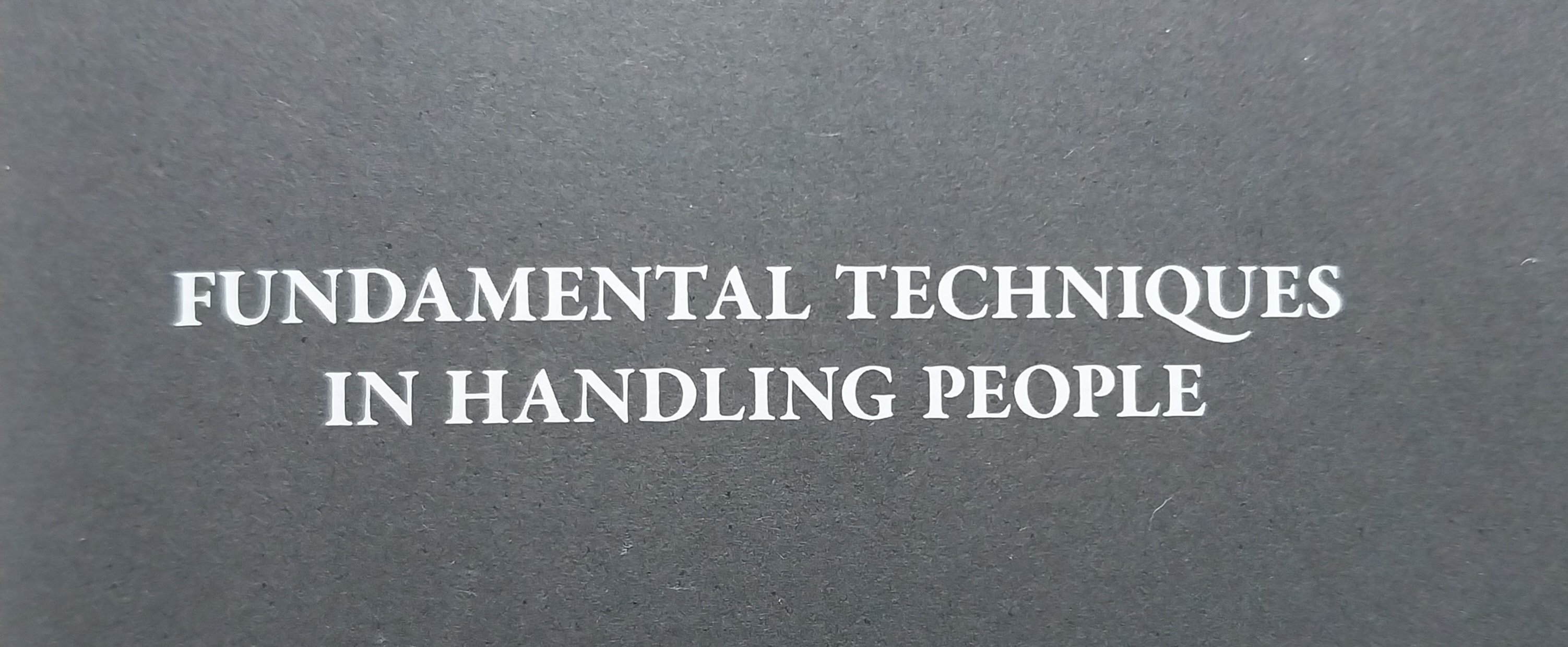 사진-사람을 대하는 기본 기술